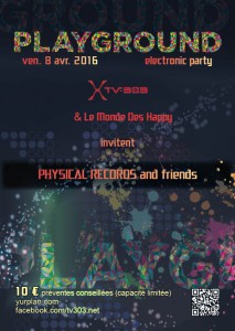 Playground Party Flyer recto